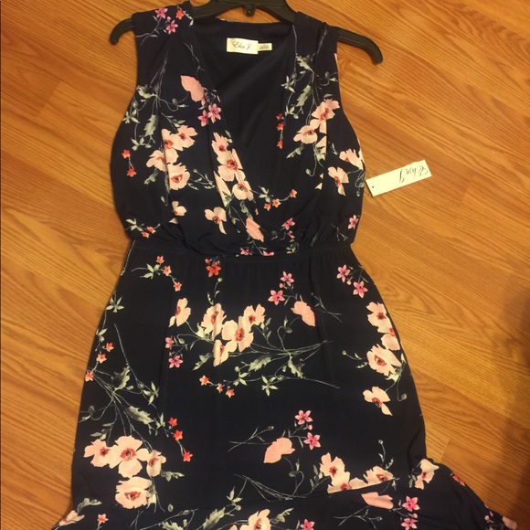 Eliza J Dresses & Skirts - NWT Eliza J blue floral fit and flare dress.